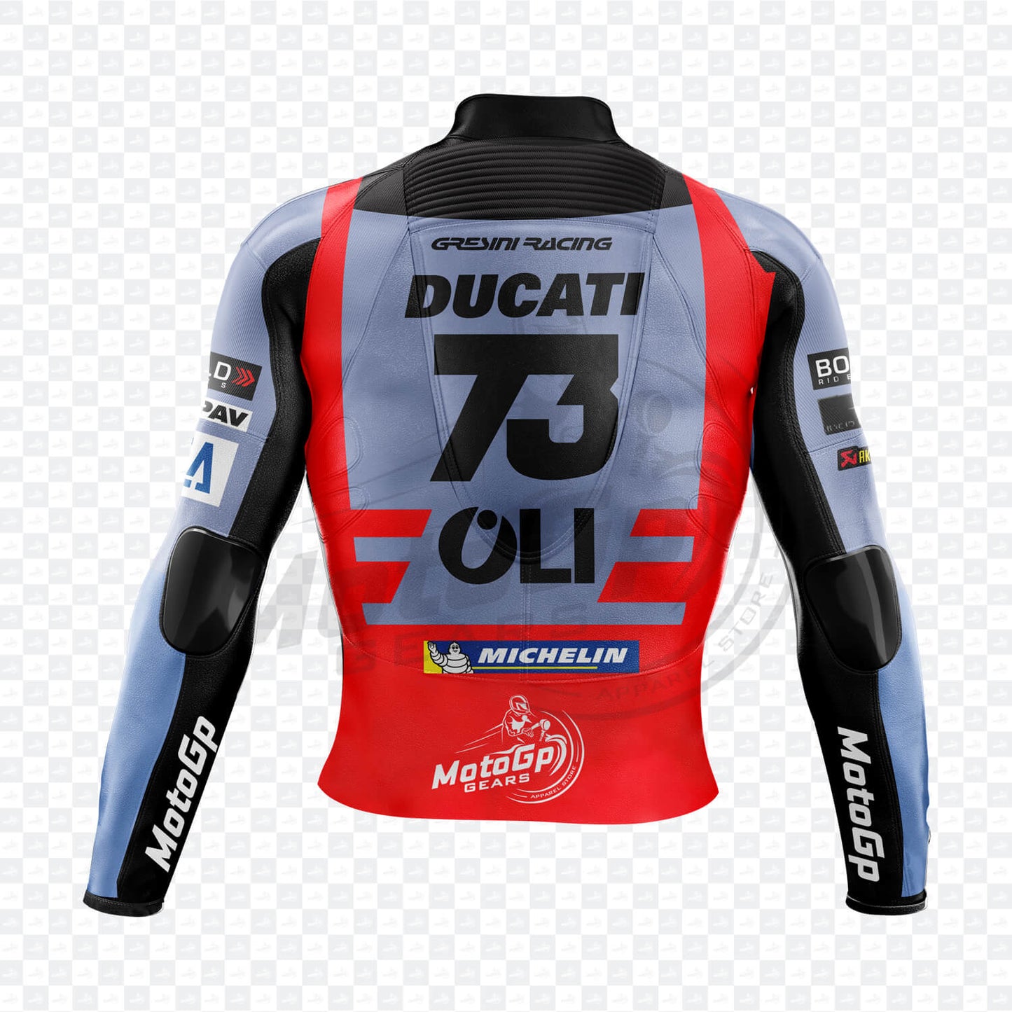 Alex Marquez MotoGP 2024 Team Gresini Ducati Racing Jacket back