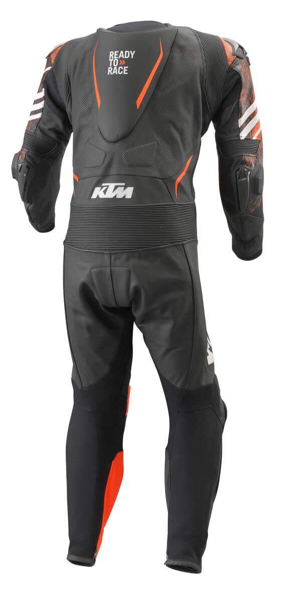 KTM rapid 2 Black motorcycle racing leather suit back