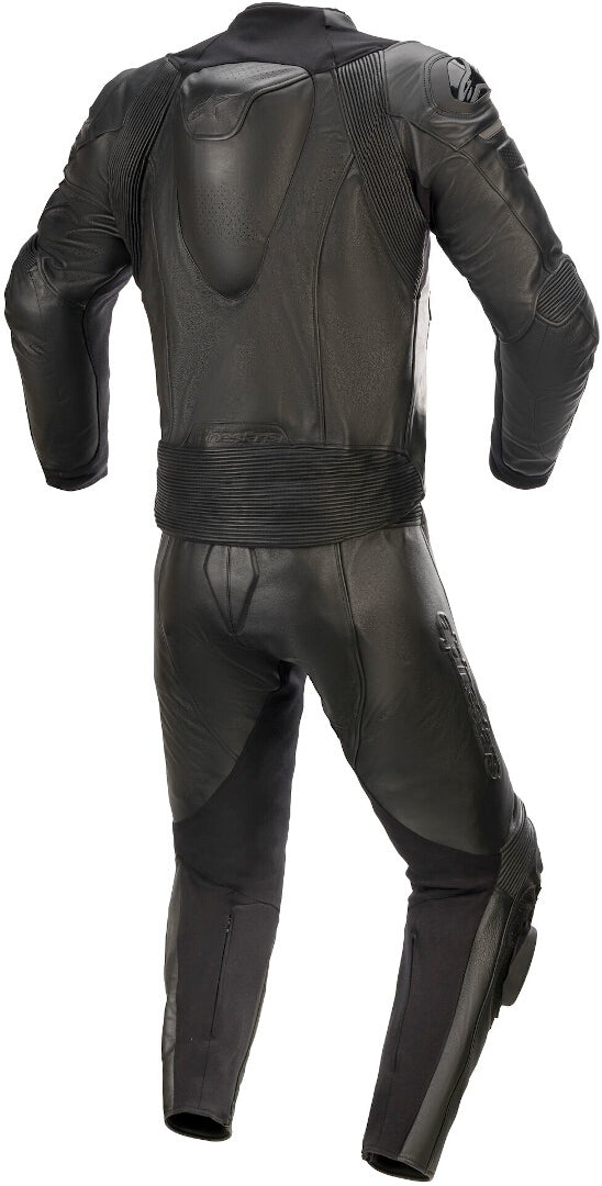 GP Plus V3 Replica Graphite Two Piece Motorcycle Leather Suit