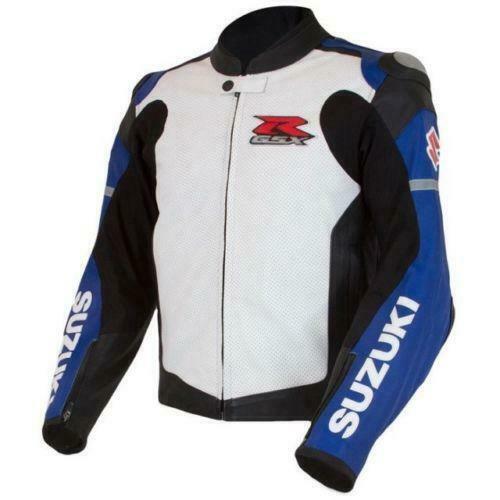 DAJ 0226 Suzuki GSXR Motorcycle Racing Leather Jacket