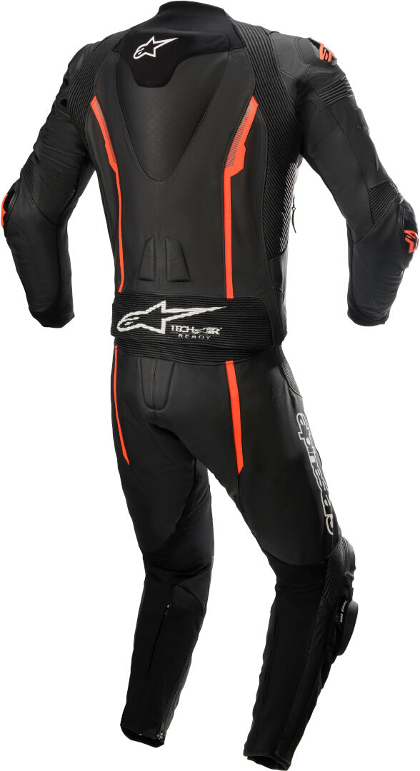 Replica Missile V2 Two Piece Motorcycle Leather Suit Black / Red