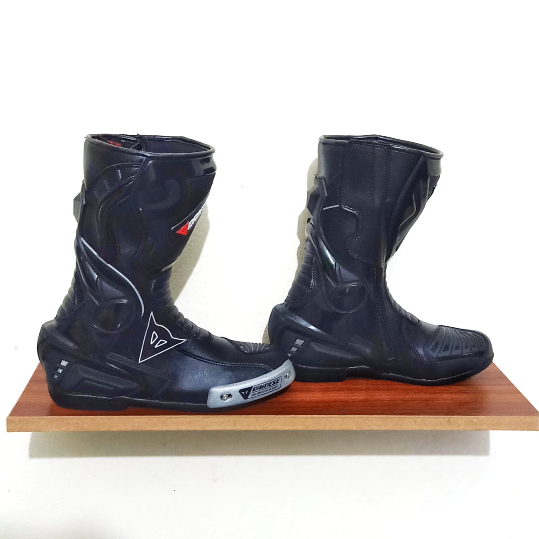 New 2024 Full Black Motogp Replica Motorbike Leather Motorcycle Shoes Boots