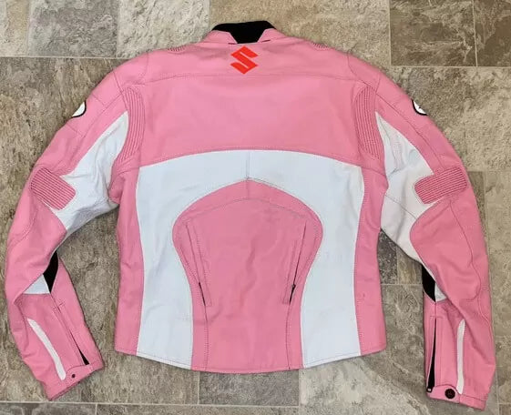 Suzuki Gsxr Pink Motorcycle Racing Jacket 1 2