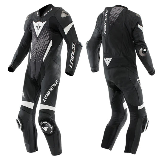 DAMOTOGEAR Laguna Seca 6 Leather Suit – Black/White