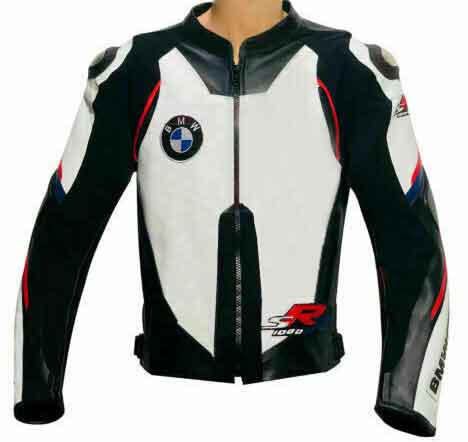 BMW SRR 1000 Motorcycle Leather Jacket front