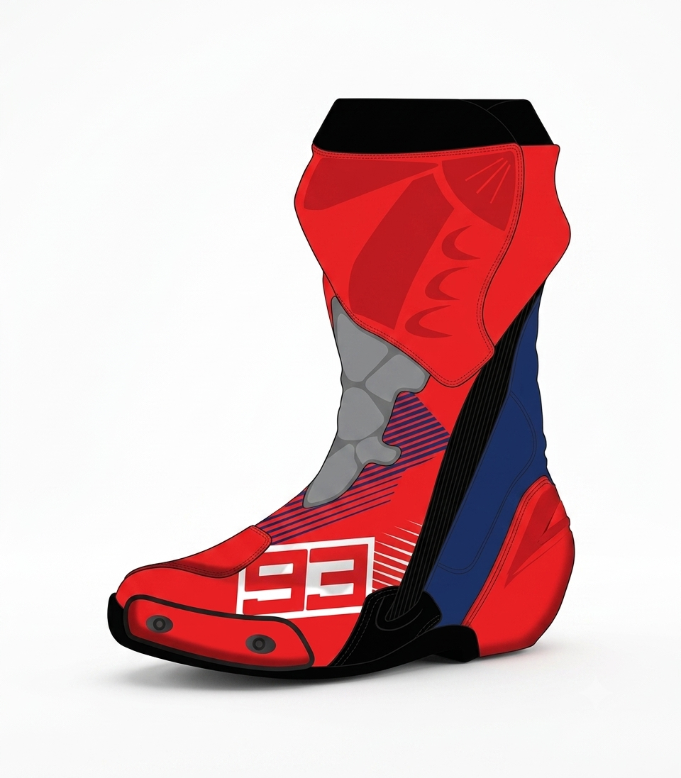 Marc Marquez MotoGP 2024 Leather Race Boots
