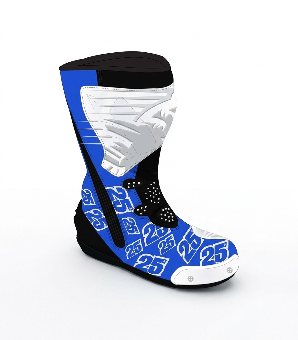 Maverick Vinales Suzuki Ecstar MotoGP 2016 Leather Boots