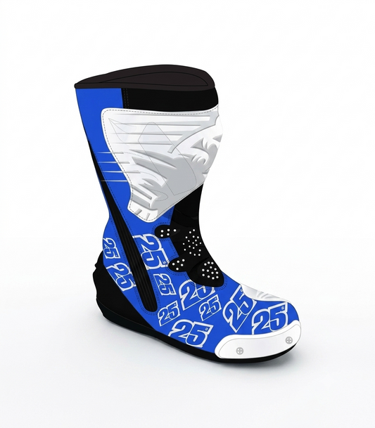 Maverick Vinales Suzuki Ecstar MotoGP 2016 Leather Boots