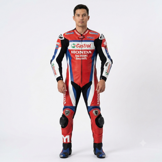 Luca Marini MotoGP Racing Suit Honda 2026 front