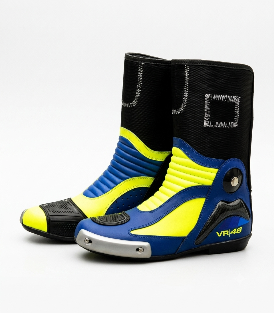 Valentino Rossi Yamaha Movistar Motogp 2017 Leather Boots