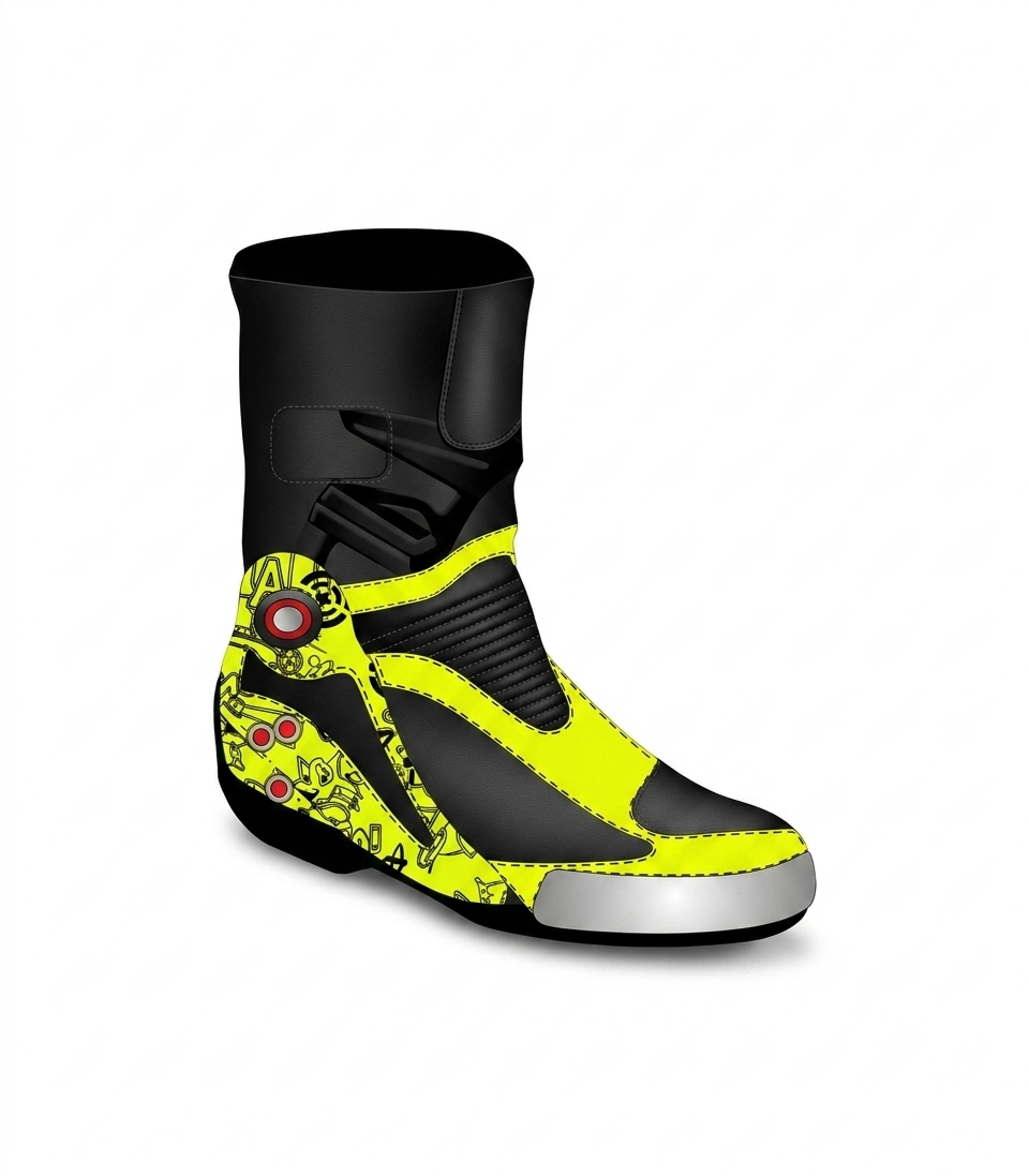 Andrea Iannone Ducati Motogp 2014 Leather Race Boots