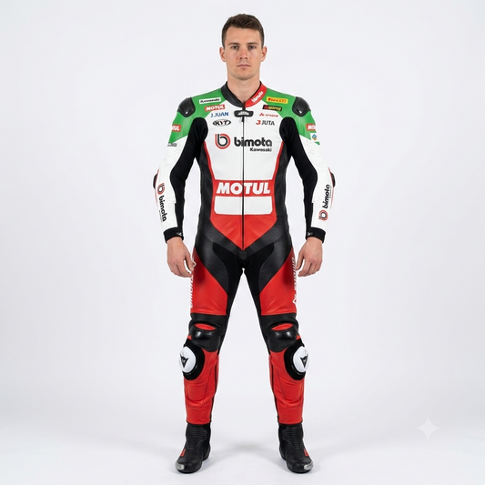 Axel Bassani WSBK Racing Suit Kawasaki 2026 front