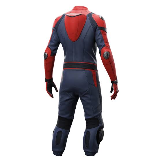 Spiderman Motorcycle Motorbike Leather Racing Suit