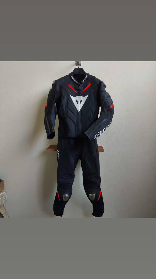 Super Speed D1 Motorcycle Leather Suit two piece metal d1 gloves d1 boots full kit