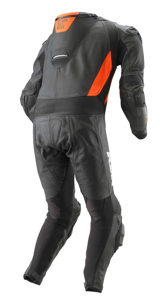 KTM Motorcycle Racing Black Leather Suit