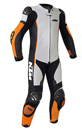 KTM Racing White And Black Motorcycle Suit