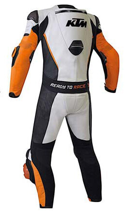 KTM Racing White And Black Motorcycle Suit