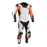 KTM White And Black Motorcycle Racing Leather Suit