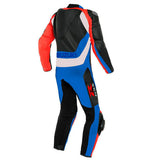 Suzuki GSXR Motorcycle Blue And Black Leather Suit