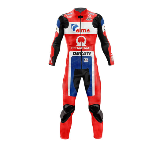 Ducati Andrea Dovizioso 2018 Racing Black One or Two Piece Motorcycle Suit
