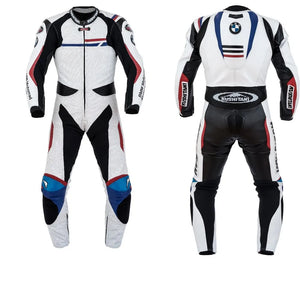 BMW Motorbike White Leather Suit