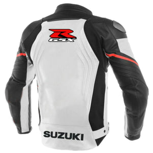 DAJ 0229 Suzuki GSXR Motorcycle Racing Leather Jacket