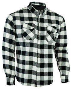 DAT 02 Motorcycle Flannel Lumberjack Shirt Made with Dupont™Kevlar® CE Armour