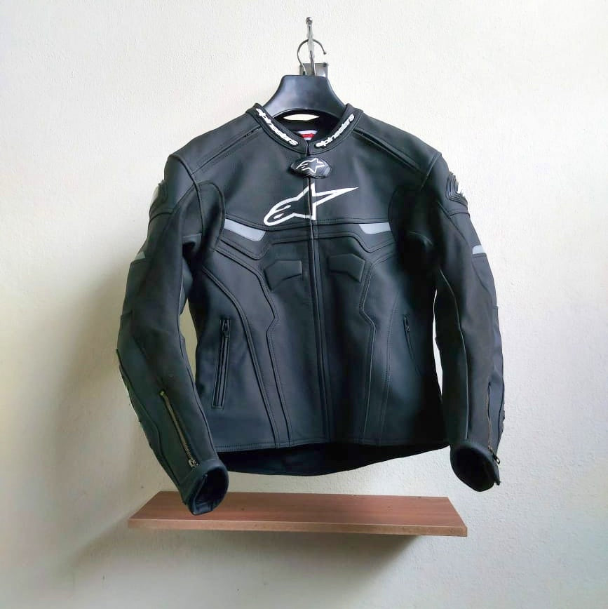 Damoto Celer Black Motorcycle Leather Jacket