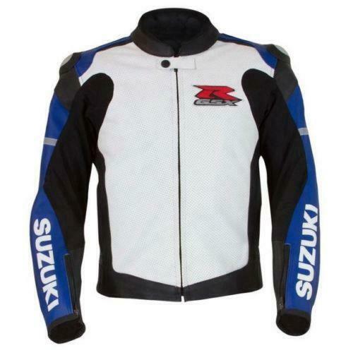 DAJ 0226 Suzuki GSXR Motorcycle Racing Leather Jacket