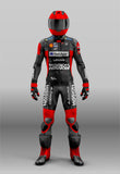 Pecco Bagnaia and Jack Miller MotoGp Ducati Team Custom Design Motorcycle Leather Racing Suit - Custom Made - 1 Piece & 2 Piece