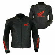 DAJ 0223 Honda Motorcycle Racing Motor Bike Leather Jacket