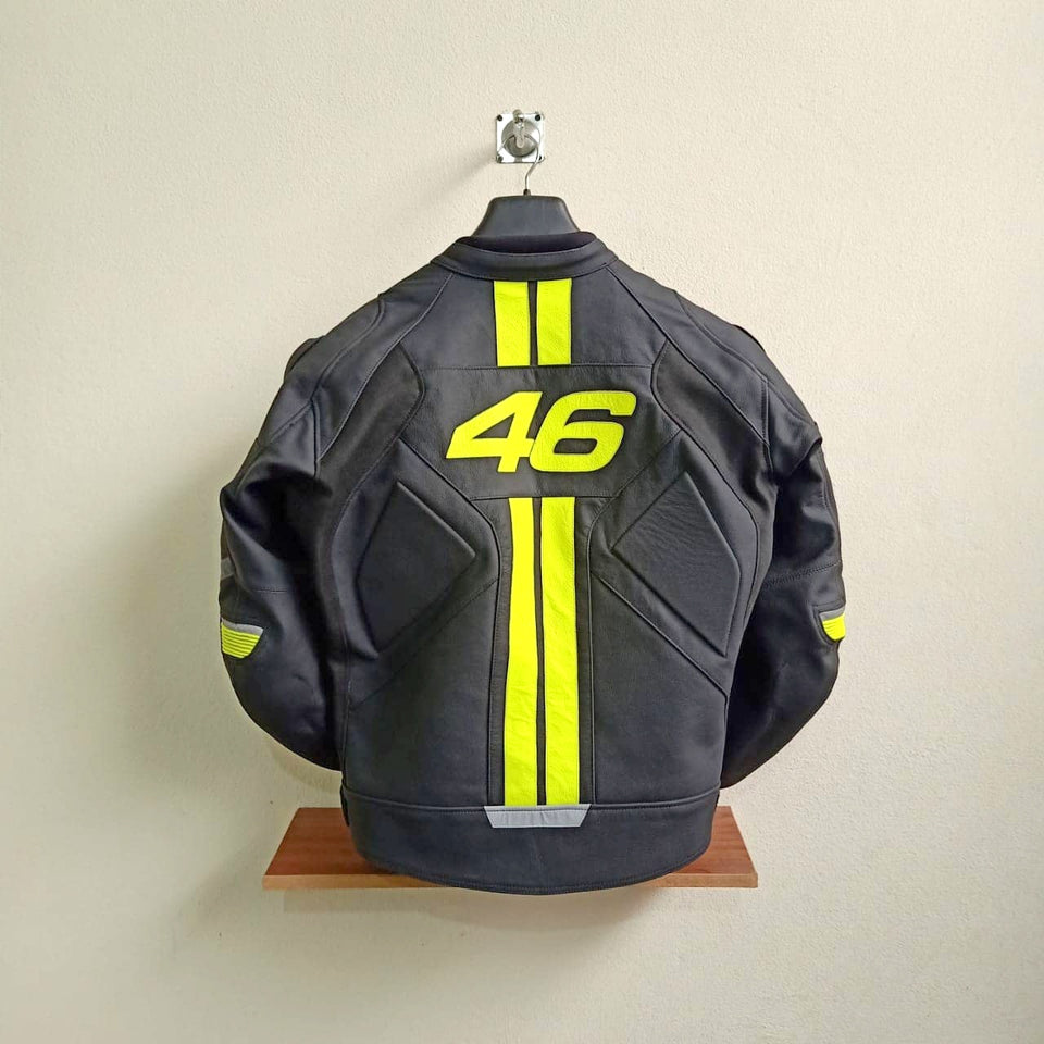 Valentino Rossi Motorbike Leather Motorcycle Jacket VR 46