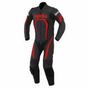 Aprilia Motorcycle Black And Red Leather Suit