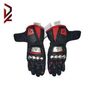 Motorbike Metal D1 Black/Red Motorcycle Gloves