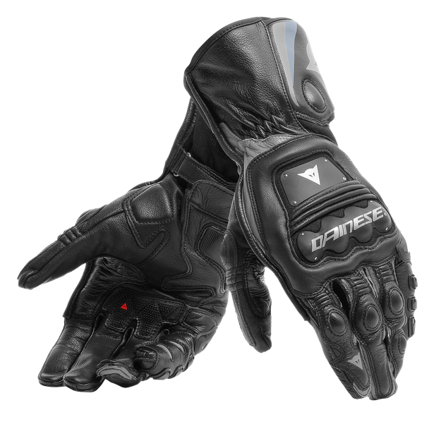 Full Black Super Speed D1 Motorcycle Leather Suit Two Piece / Metal D1 Gloves / D1 Boots