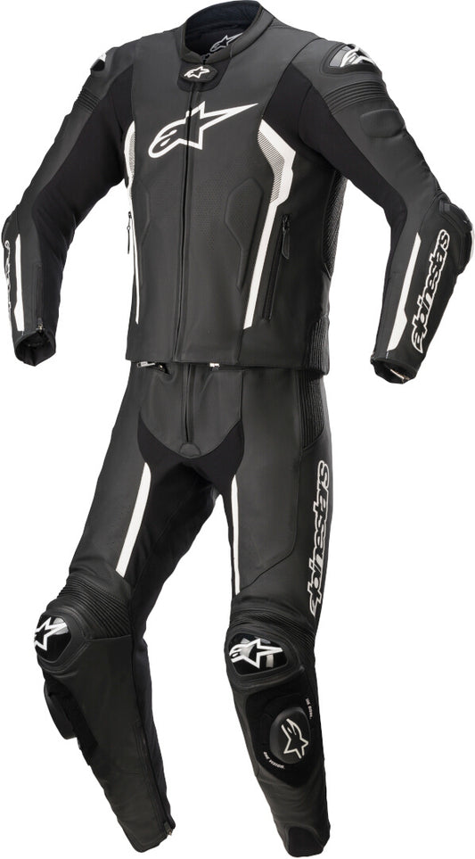 Replica Missile V2 Two Piece Motorcycle Leather Suit White / Black