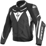 Super Speed 3 Perforated Motorcycle Leather Jacket Black / White