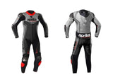 Aprilia Motorcycle Leather Racing One Piece Grey Suit