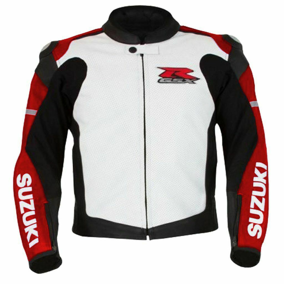 DAJ 0227 Suzuki GSXR Motorcycle Racing Leather Jacket