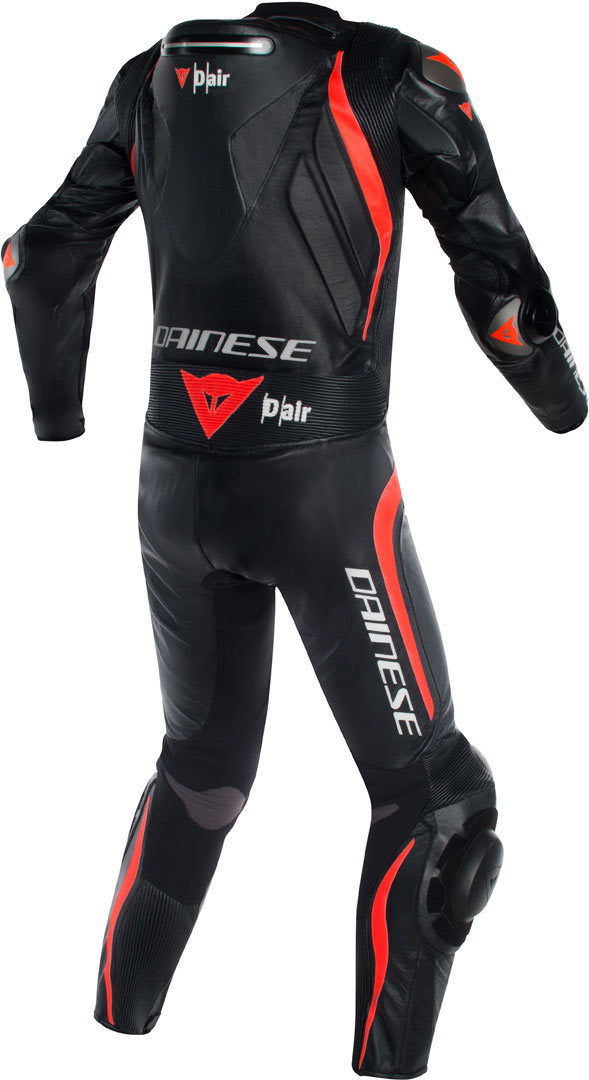 Mugello R One Piece Motorcycle Leather Suit Black / Red