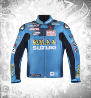 Suzuki Rizla Motorcycle Racing Leather Jacket