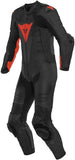 Laguna Seca 5 One Piece Perforated Motorcycle Leather Suit Black / Red