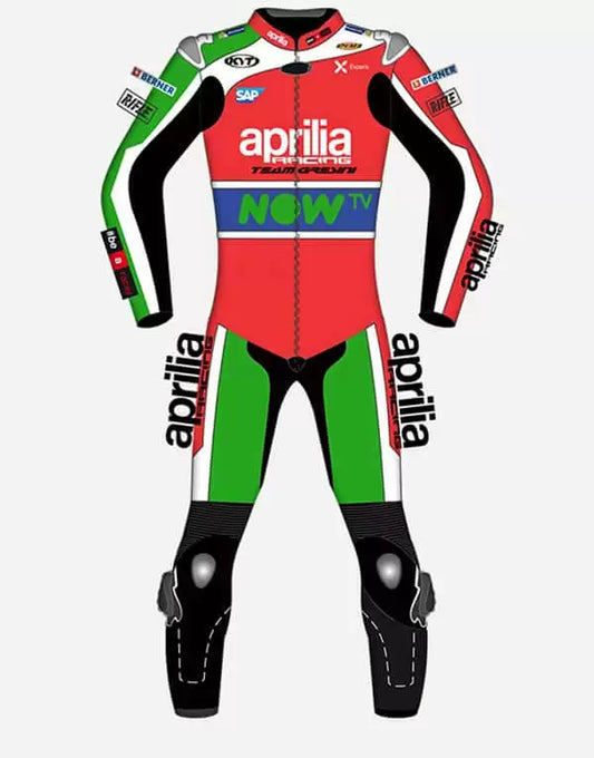 Aprilia Aleix Espargaro Motorcycle Racing Leather Suit 1