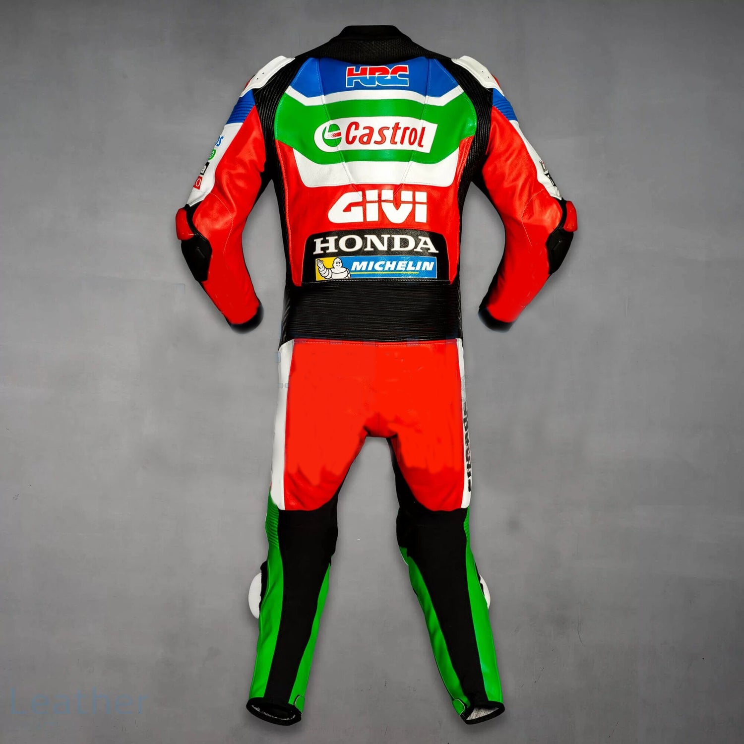 CASTROL LEATHERS ALEX MARQUEZ HONDA GIVI MOTOGP 2021 back