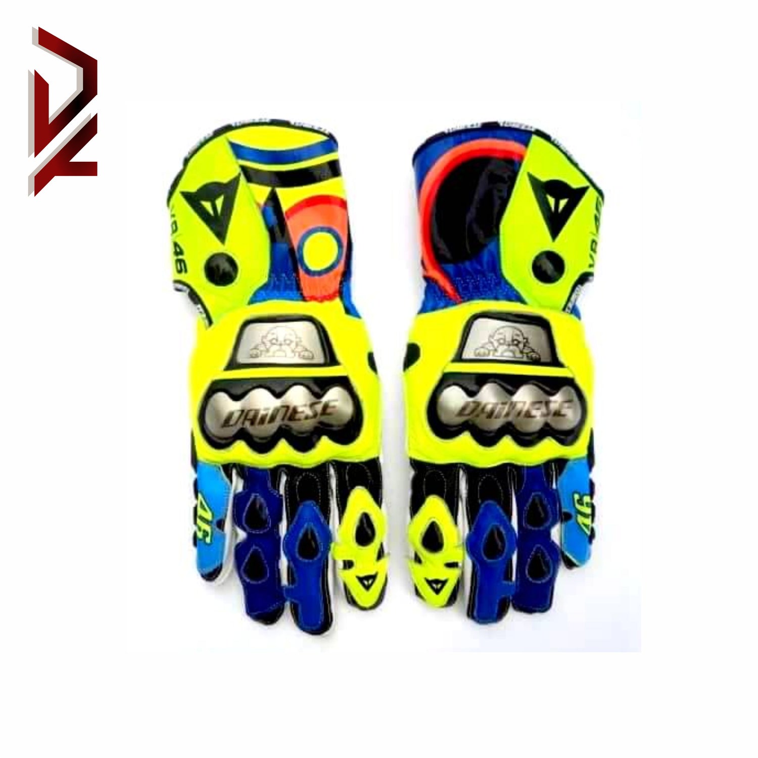 DAG 017 Motorbike Valentino Rossi VR 46 Motorcycle Gloves 1