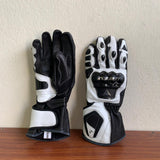 Metal 6 Black/White Motorcycle Gloves