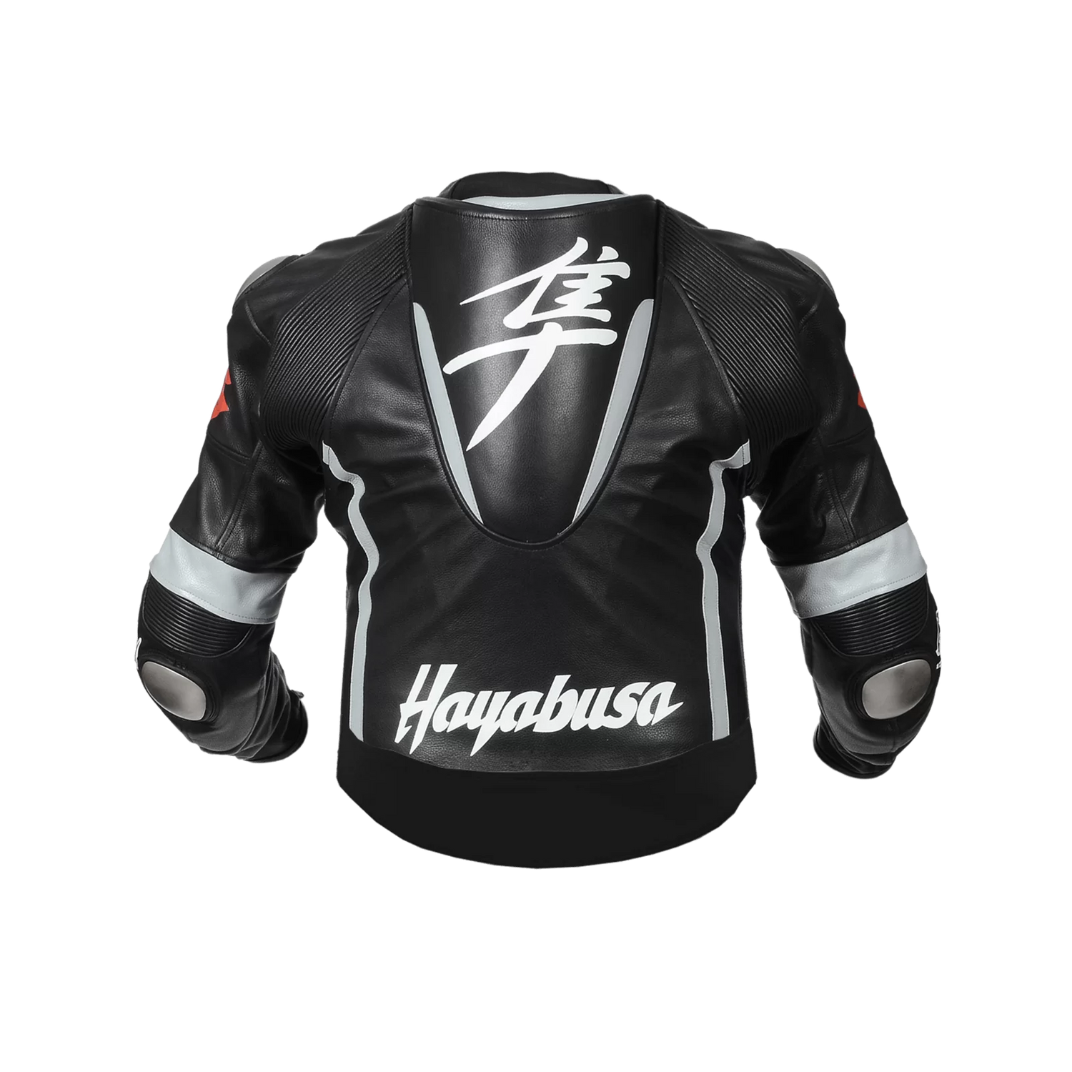 Suzuki Hayabusa Motorcycle Black Leather Jacket 1 2