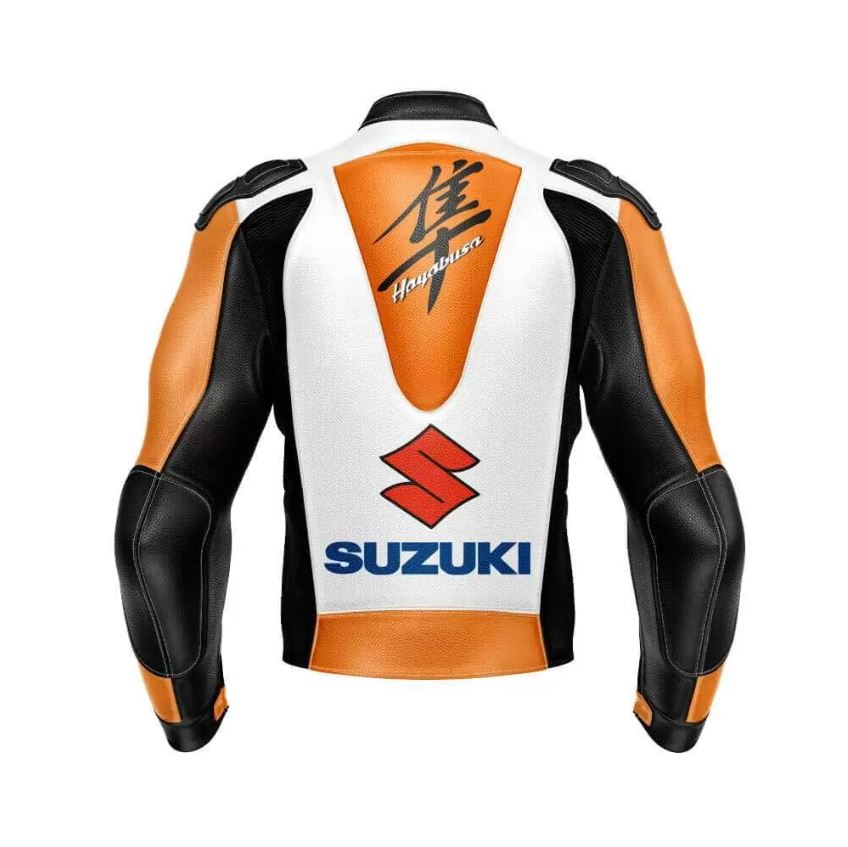 Suzuki Hayabusa Motorcycle Leather Jacket 1 2