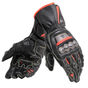 Motorbike Metal D1 Black/Red Motorcycle Gloves