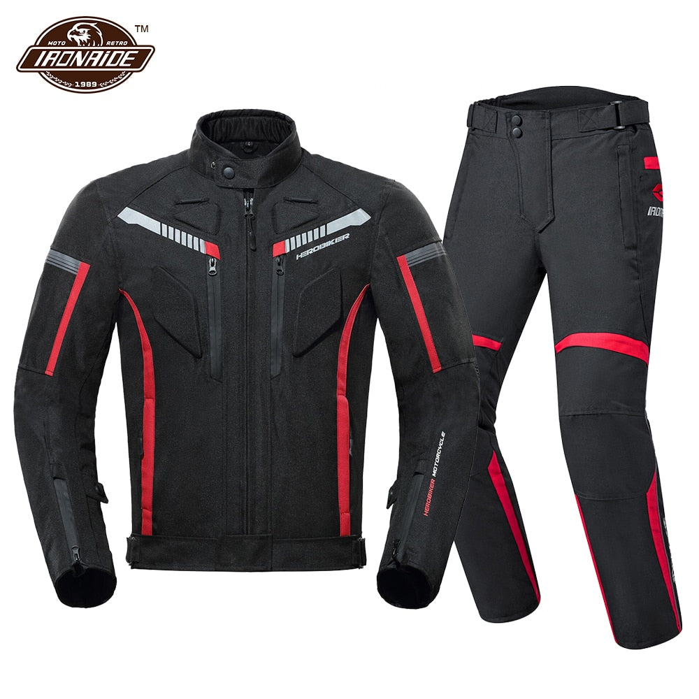 HEROBIKER Motorcycle Jacket Pants Suit, Motorbike Riding Apparel, Windproof  Waterproof 4 Season Body Armor From Autothings, $84.79